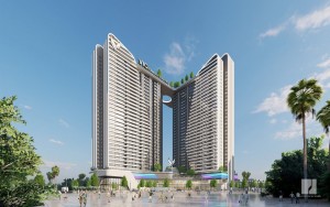Tháp trung tâm thương mại tài chính và căn hộ đa chức năng Quảng trường Hùng Vương